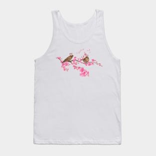 Royal Sakura Birds Tank Top